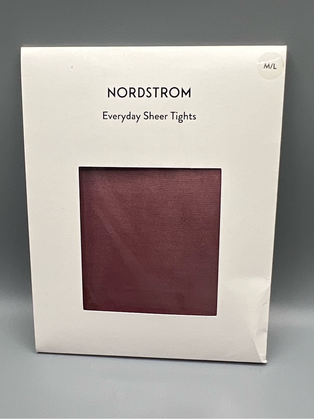 Nordstrom Everyday Sheer Tights Burgundy M/L